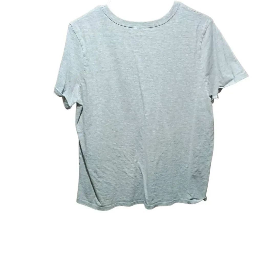 Zoe + Liv St. Barts T-shirt Large Grey Soft - Picture 4 of 6